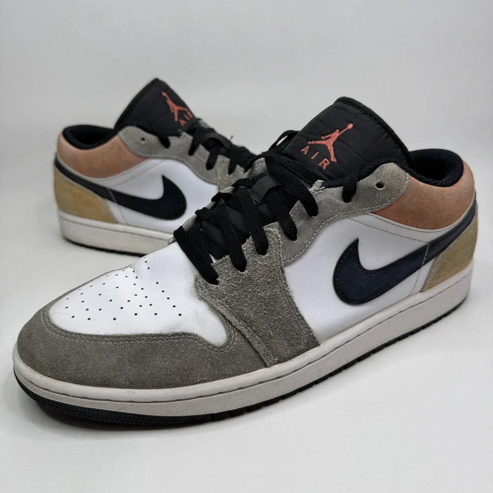 Nike Air Jordan 1 Low SE Flight Club Mens 13 White Grey Peach DX4334-008
